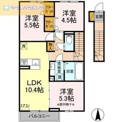 ペアージュ　Iの物件間取画像